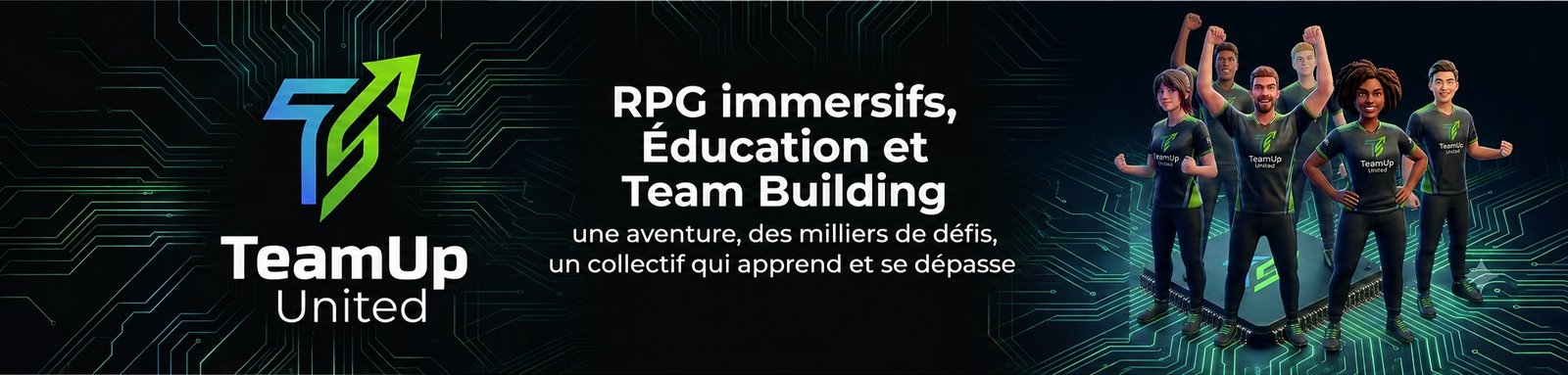 TeamUp United — Licence Plug & Play : Team Building, Éducation & RPG immersifs
